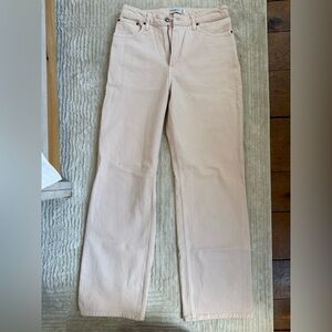 Abercrombie & Fitch Women's Light Pink 90s Relaxed Jean (curve love)